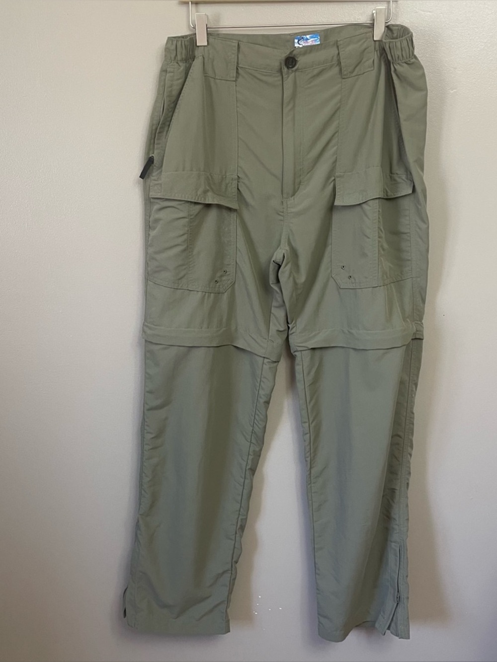 Bass Pro Shops World Wide Sportsman Convertible Pants Men's 32x 32 Khaki Olive